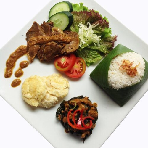 Cassava Leaves with Rice